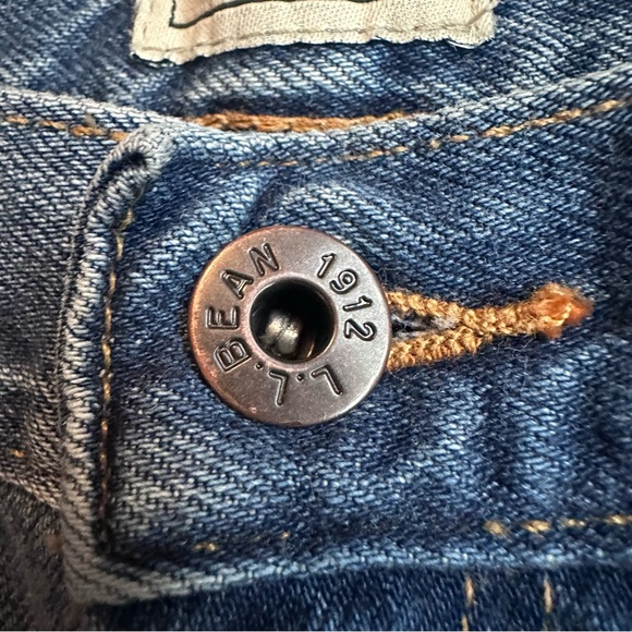 Vintage L.L. Bean Women's Denim High-Rise Shorts - Picture 4 of 5